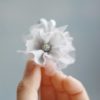 How to make a Ruffled Blossom Fabric Flower Tutorial for designing baby hair clips