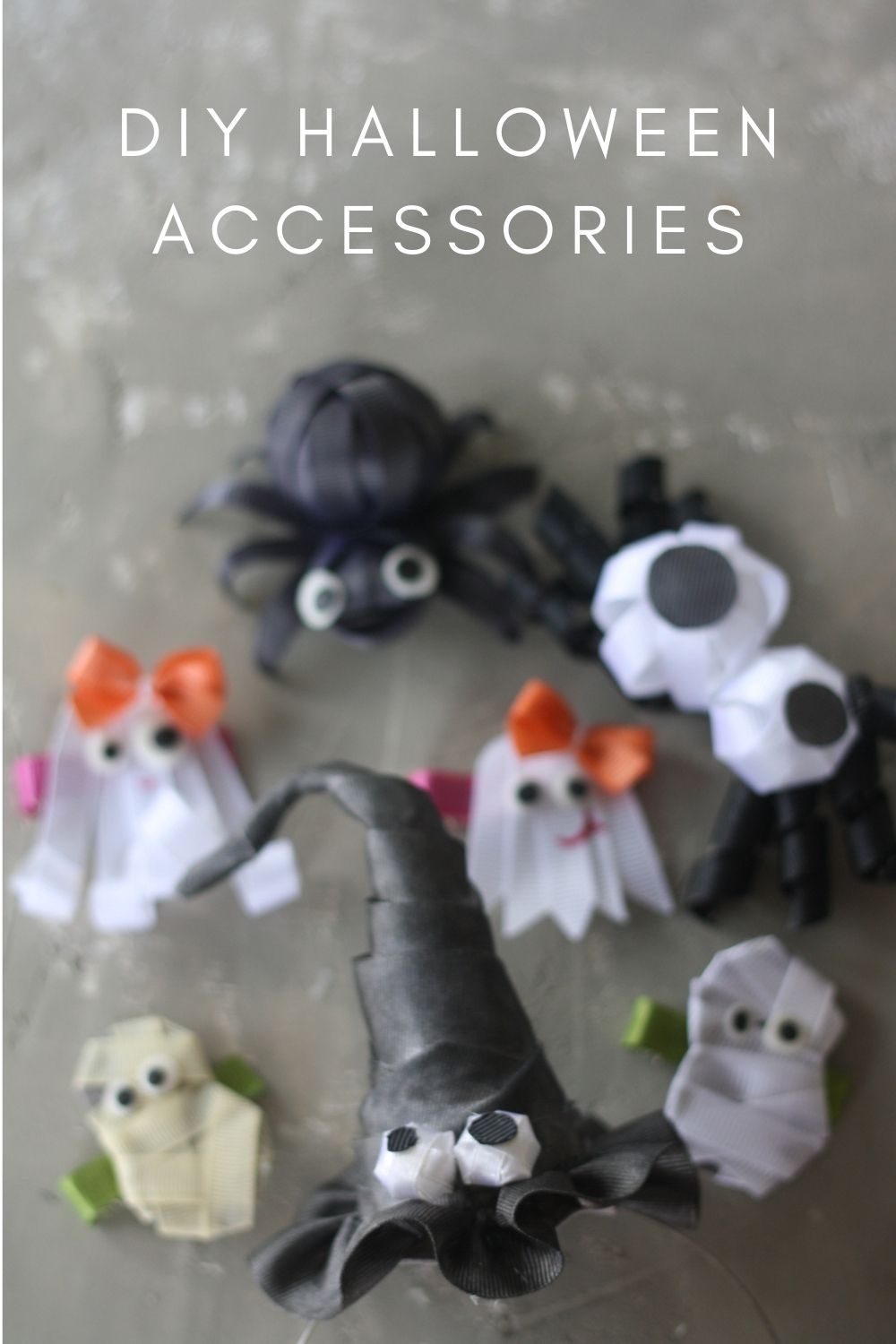 HOW TO MAKE HALLOWEEN ACCESSORIES FROM RIBBONS